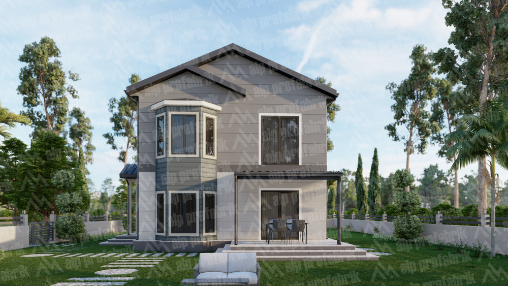 152m² Double Storey Luxury Prefabricated House