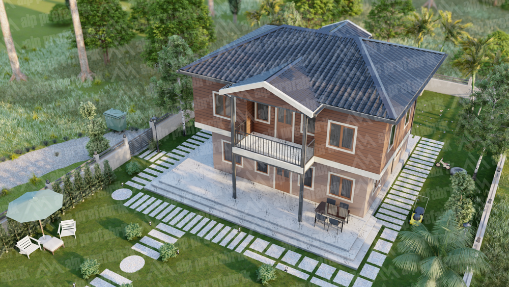 166m² Double Storey Luxury Prefabricated House