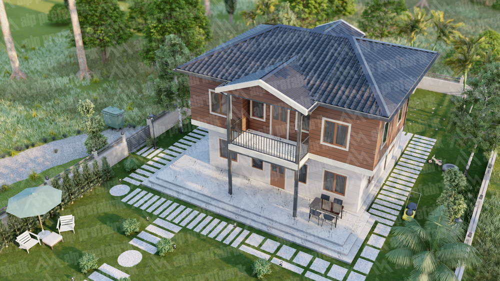 166m² Double Storey Luxury Prefabricated House