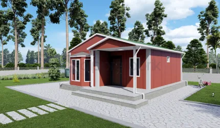 55m² Tek Katlı Prefabrik Ev